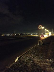 Avenida Sibipiruna a noite