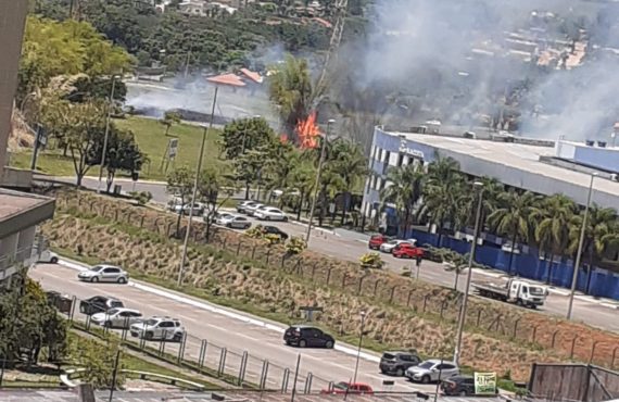 Incêndio causa falta de luz em Águas Claras