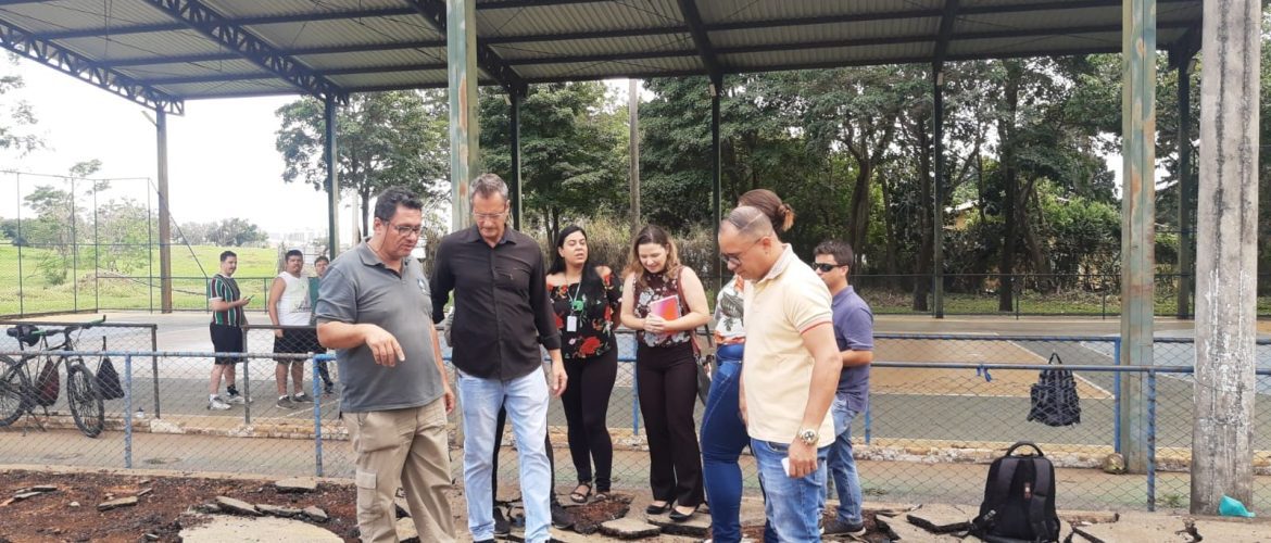 Vistoria em obras no Parque Ecológico Águas Claras