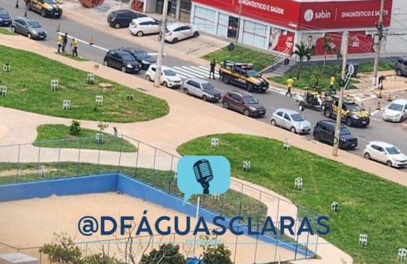 Avenida Jacarandá recebe faixa de pedestre