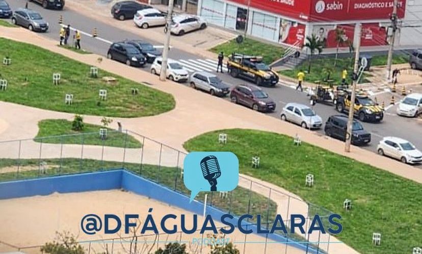 Avenida Jacarandá recebe faixa de pedestre