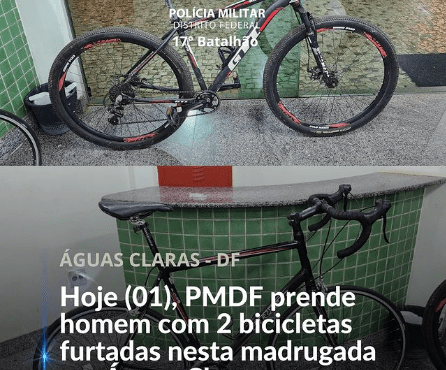 Homem rouba bicicletas em Águas Claras