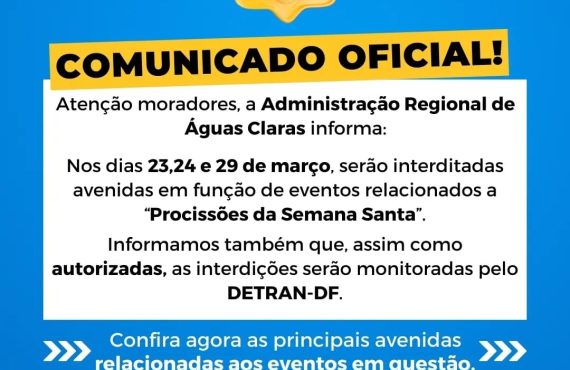 Interdição de Vias Públicas em Águas Claras