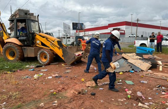 Operação de retirada de ocupações em áreas públicas