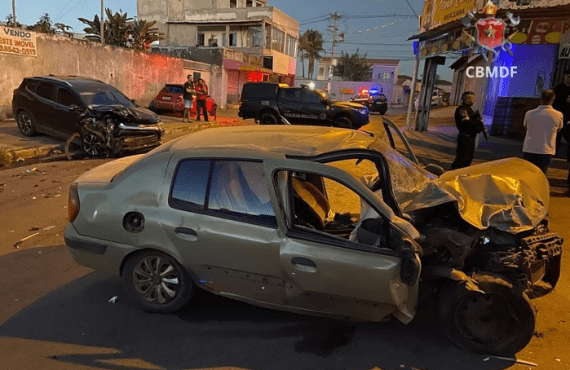 Motorista morre após perseguição próximo a Águas Claras