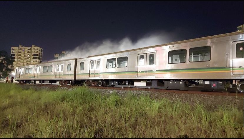 Treinamento de combate a incêndio no Metrô em Águas Claras