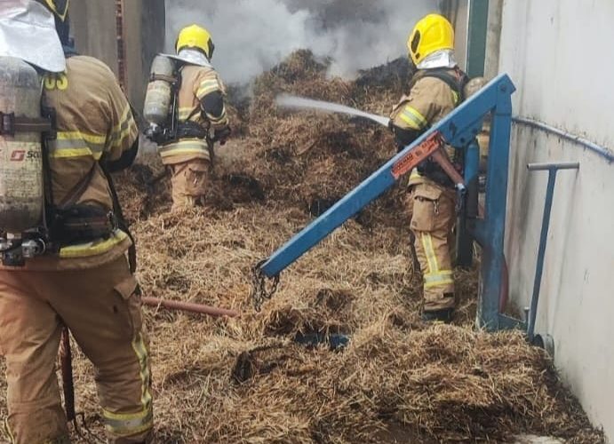 Incêndio em oficina na quadra 301 de Águas Claras