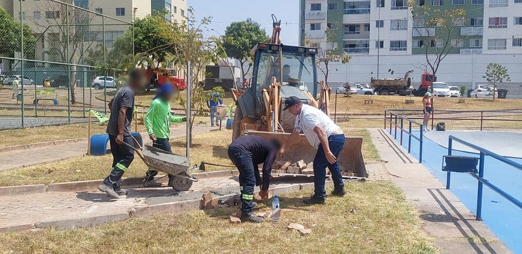 Praça das Araras em Águas Claras recebe reforma