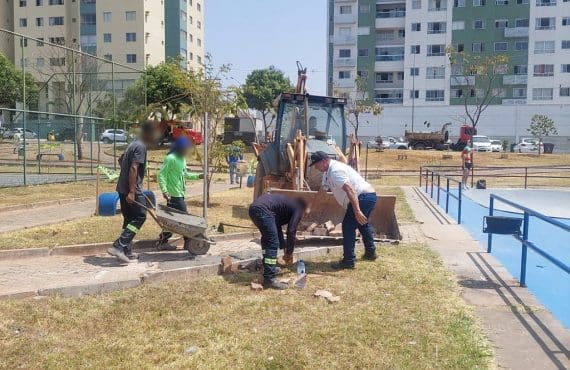 Praça das Araras em Águas Claras recebe reforma