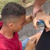 População segura criminoso até a chegada da polícia em Águas Claras