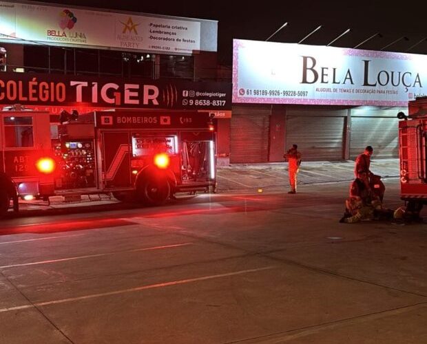 Incêndio em escritório é contido pelo Corpo de Bombeiros