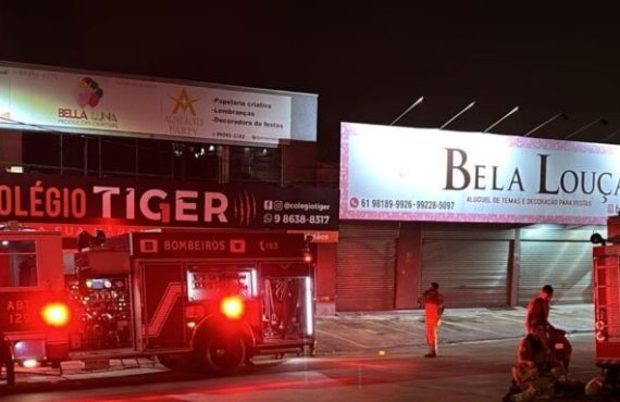 Incêndio em escritório é contido pelo Corpo de Bombeiros